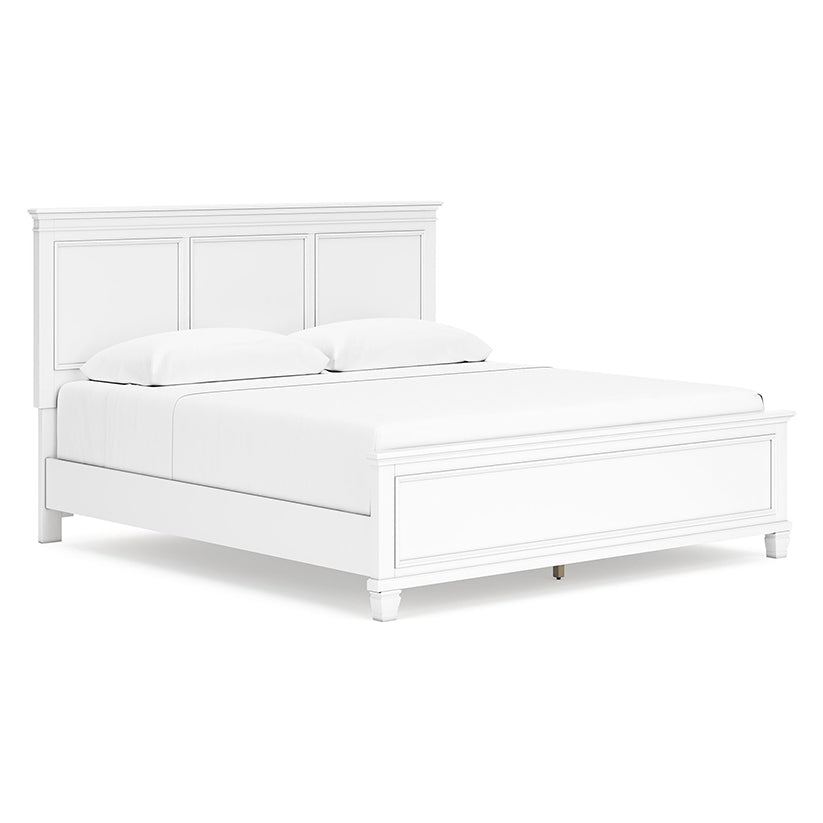 Fortman - White - King Panel Bed