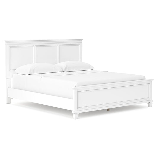 Fortman - White - California King Panel Bed