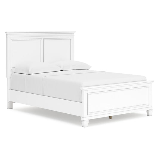 Fortman - White - Full Panel Bed