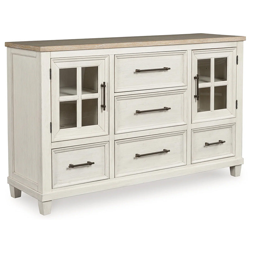 Shaybrock - Antique White / Brown