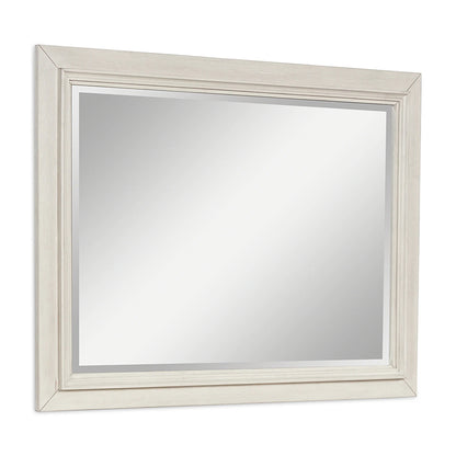 Shaybrock - Antique White / Brown - Bedroom Mirror