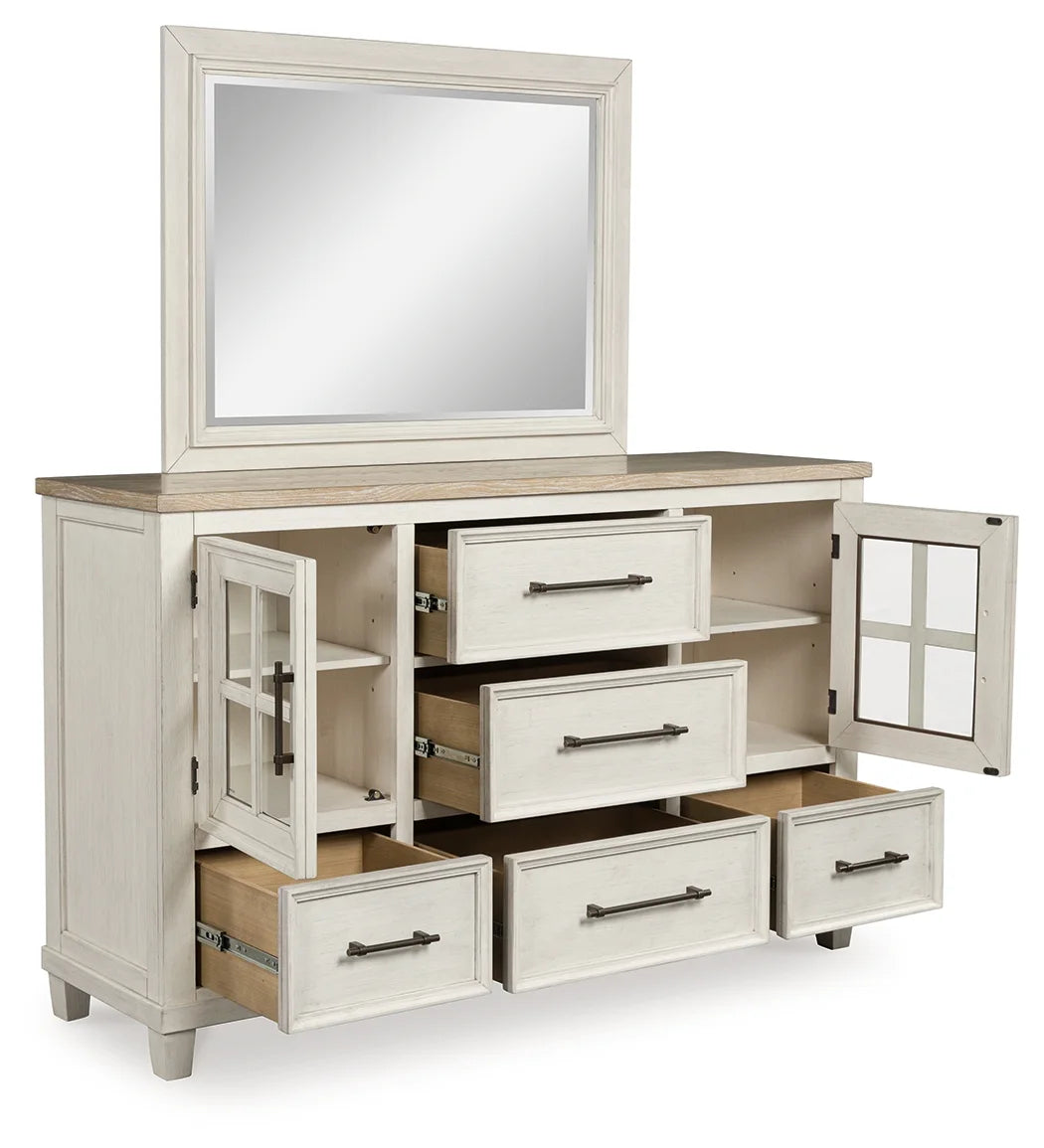 Shaybrock - Antique White / Brown Shaybrock - Antique White / Brown