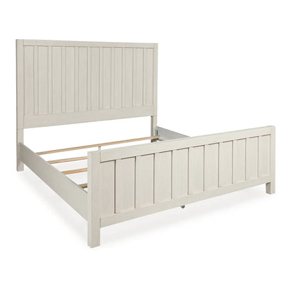 Shaybrock - Antique White - Queen Panel Bed