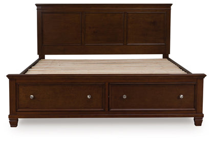 Danabrin - Brown - King Panel Storage Bed