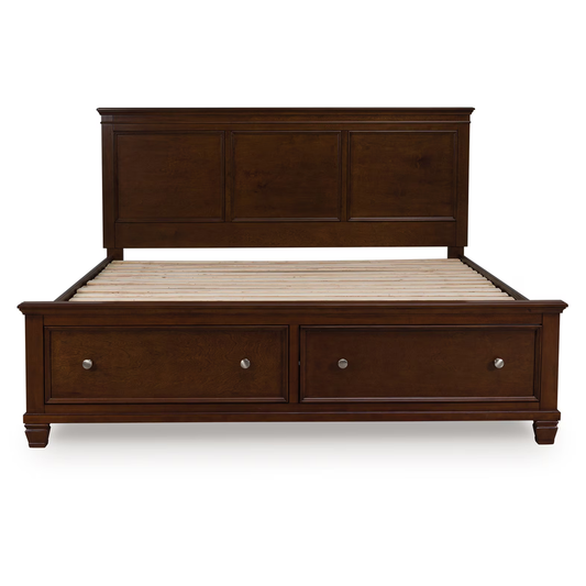 Danabrin - Brown - California King Panel Storage Bed