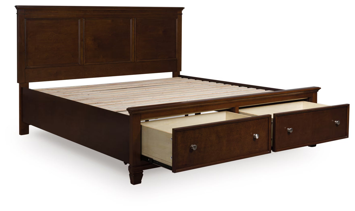 Danabrin - Brown - California King Panel Storage Bed