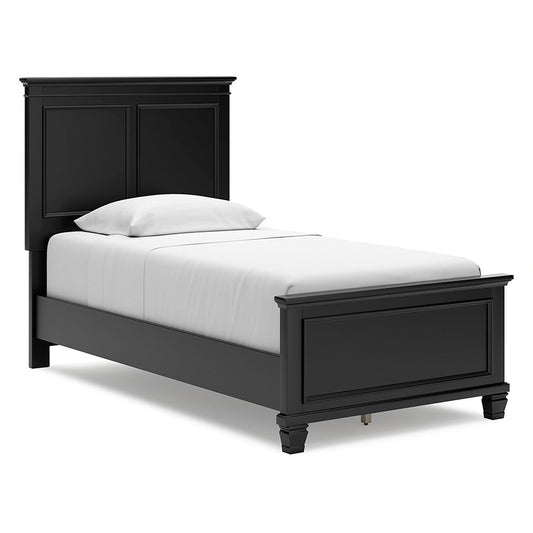 Lanolee - Black - Twin Panel Bed