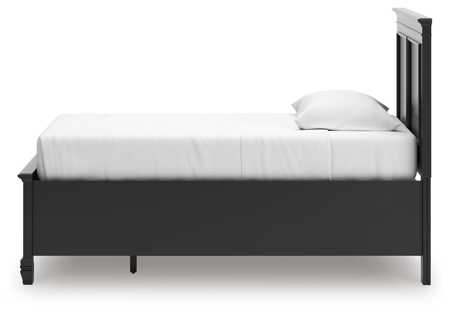 Lanolee - Black - Twin Panel Storage Bed