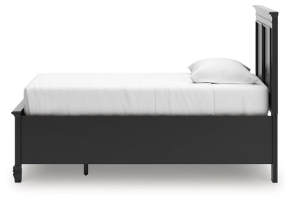 Lanolee - Black - Twin Panel Storage Bed