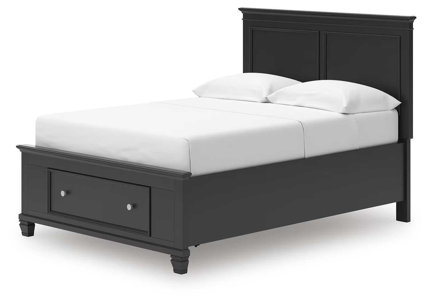 Lanolee - Black - Full Panel Storage Bed