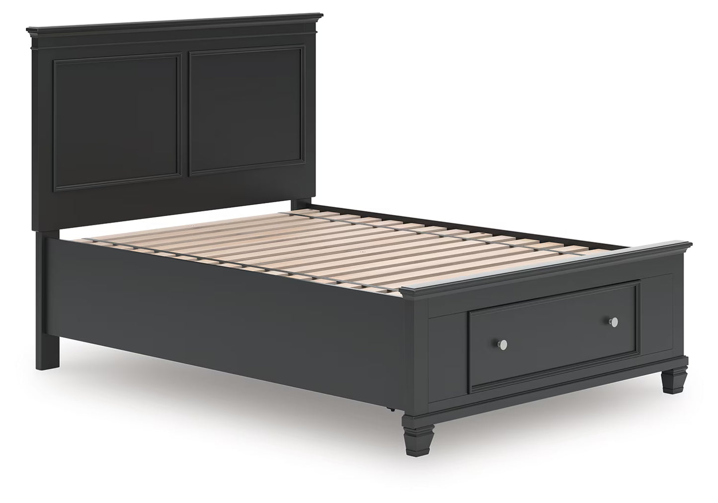 Lanolee - Black - Full Panel Storage Bed