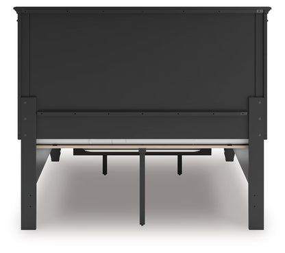 Lanolee - Black - Full Panel Storage Bed