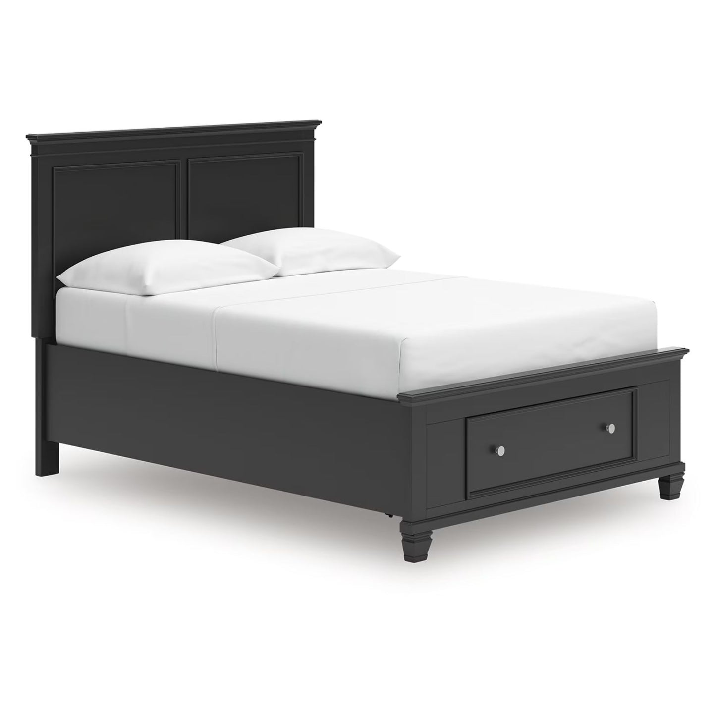 Lanolee - Black - Full Panel Storage Bed