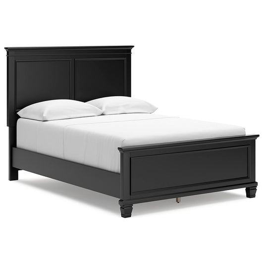 Lanolee - Black - Full Panel Bed