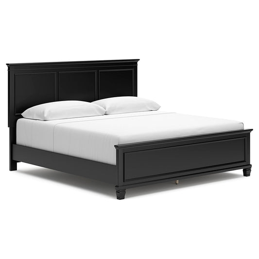 Lanolee - Black - King Panel Bed