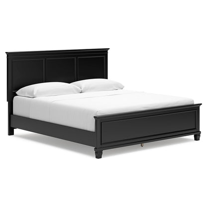 Lanolee - Black - California King Panel Bed