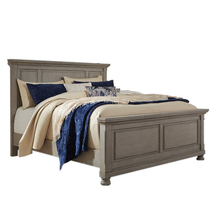 Lettner - Light Gray - Queen Panel Bed