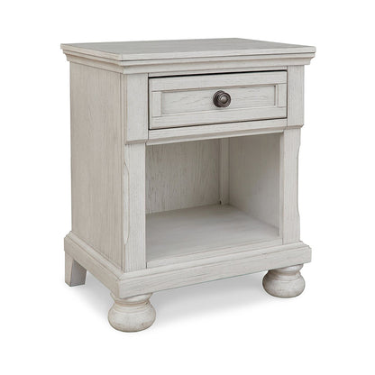 Robbinsdale - Antique White - One Drawer Night Stand