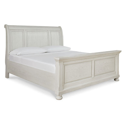 Robbinsdale - Antique White - Queen Sleigh Bed