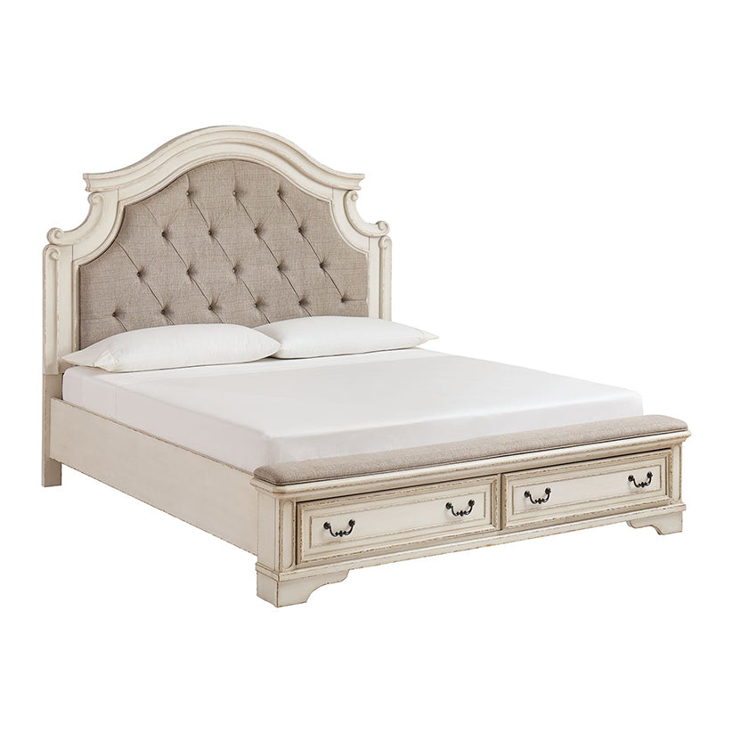 Realyn - Two-tone - Queen Upholstered Bed