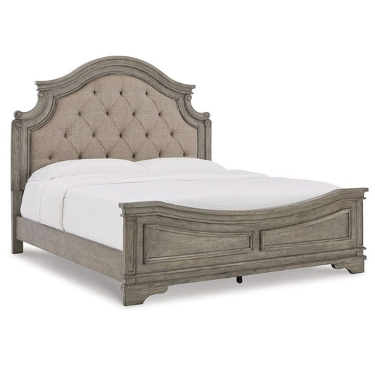 Lodenbay - Antique Gray - Queen Panel Bed