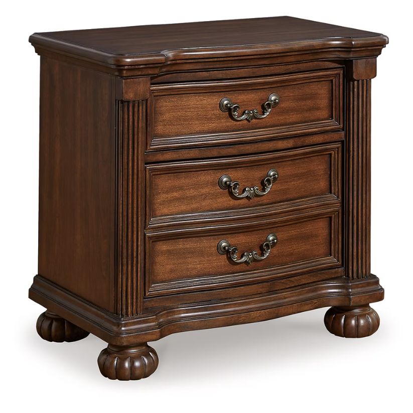 Lavinton - Brown - Three Drawer Night Stand