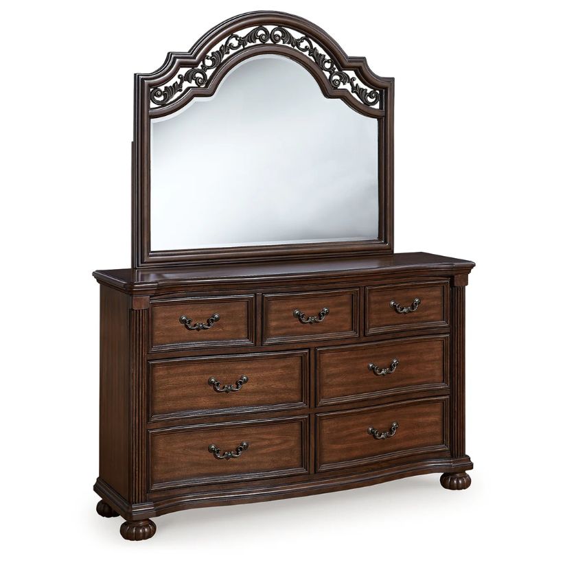 Lavinton - Brown - Dresser And Mirror