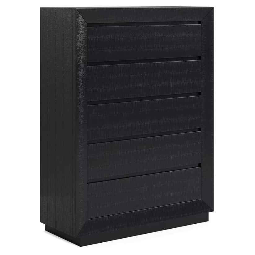 Londer - Black - Five Drawer Chest