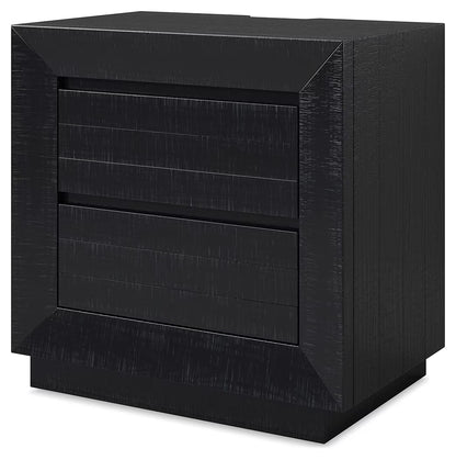 Londer - Black - Two Drawer Night Stand