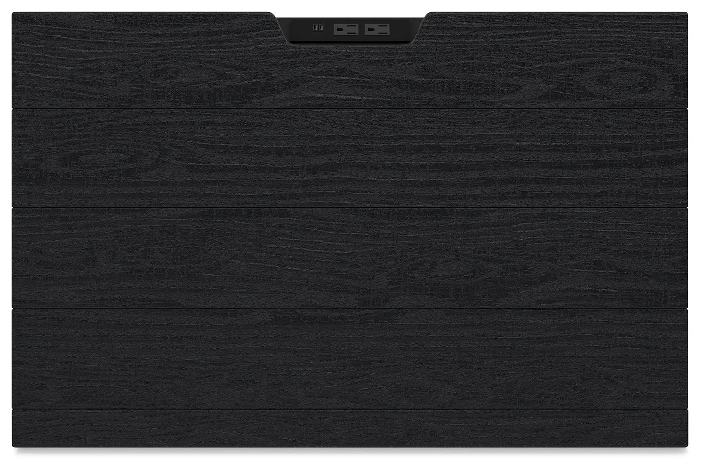 Londer - Black - Two Drawer Night Stand