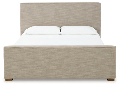 Dakmore - Brown - King Upholstered Bed