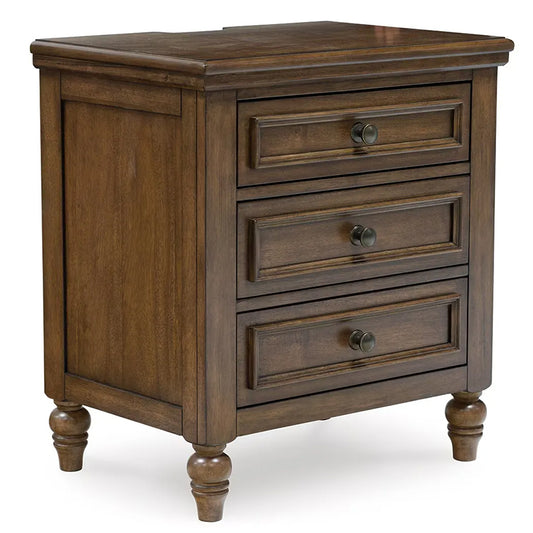 Sturlayne - Brown - Three Drawer Night Stand