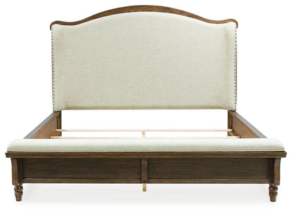 Sturlayne - Brown - Queen Upholstered Panel Bed-2