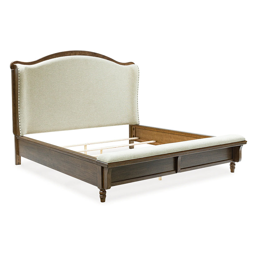 Sturlayne - Brown - King Upholstered Panel Bed