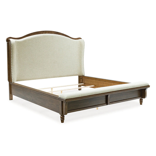 Sturlayne - Brown - King Upholstered Panel Bed