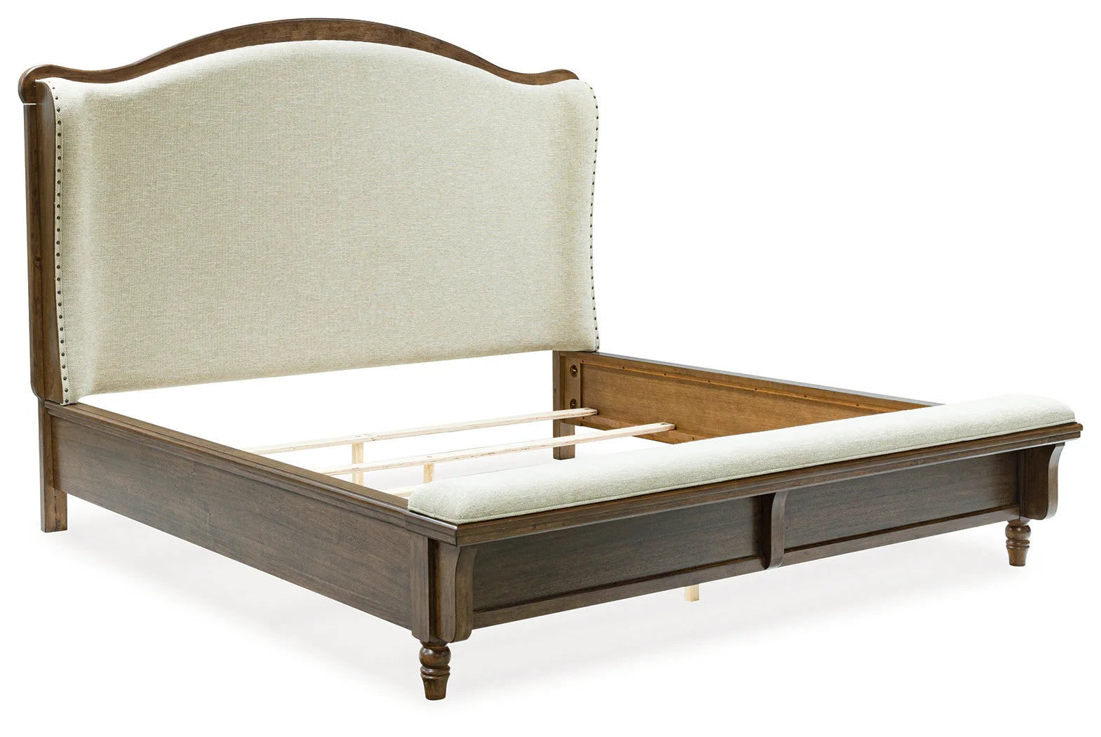 Sturlayne - Brown - California King Upholstered Panel Bed