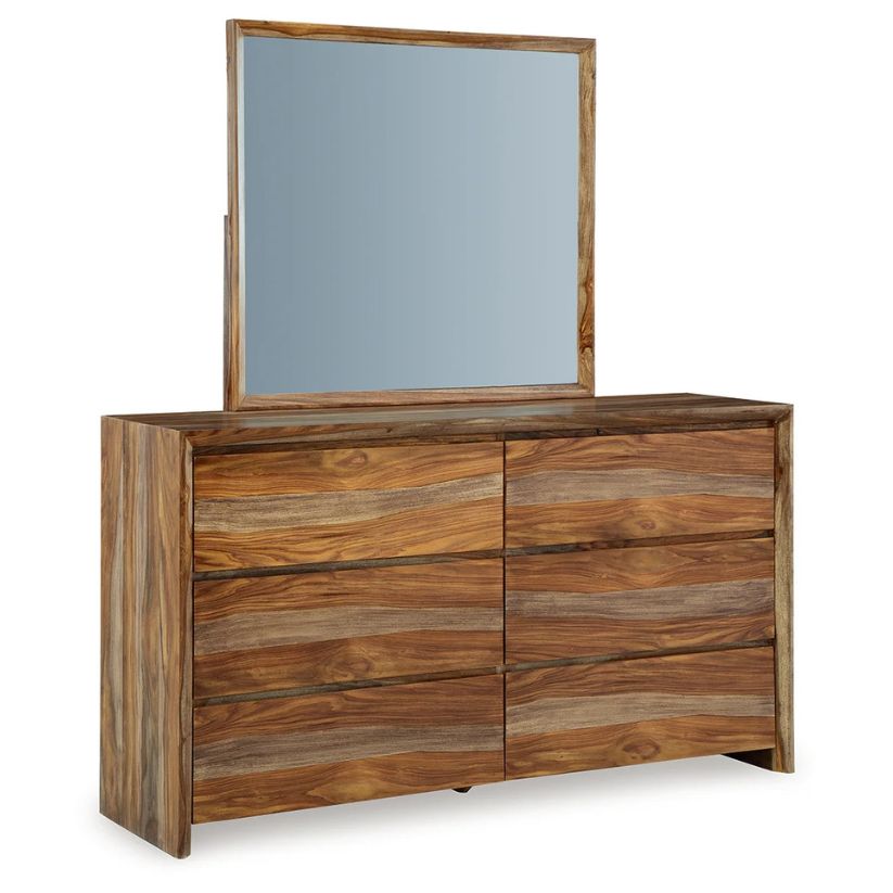 Dressonni - Brown - Dresser And Mirror