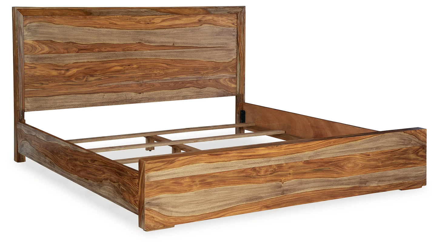 Dressonni - Brown - California King Panel Bed
