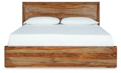Dressonni - Brown - California King Panel Bed
