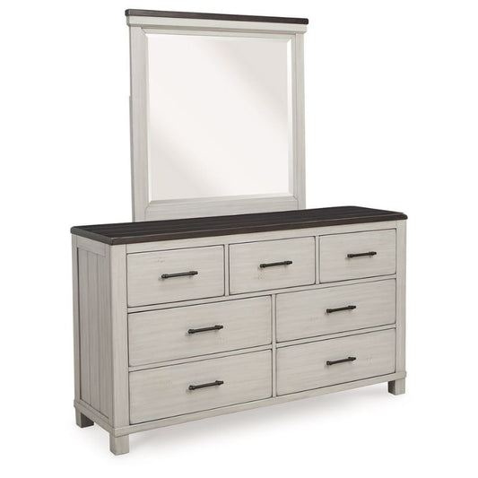 Darborn - Gray / Brown - Dresser And Mirror