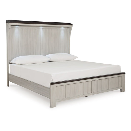 Darborn - Gray / Brown - King Panel Bed