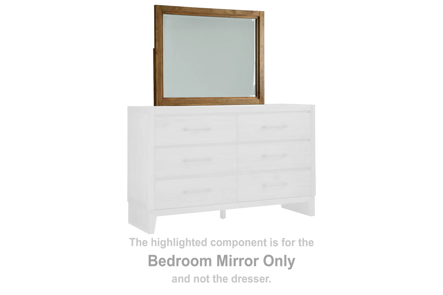 Sherbana - Light Brown - Bedroom Mirror