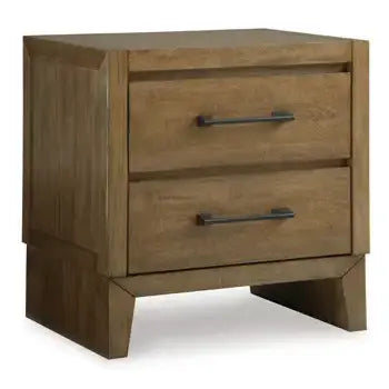 Sherbana - Light Brown - Two Drawer Night Stand