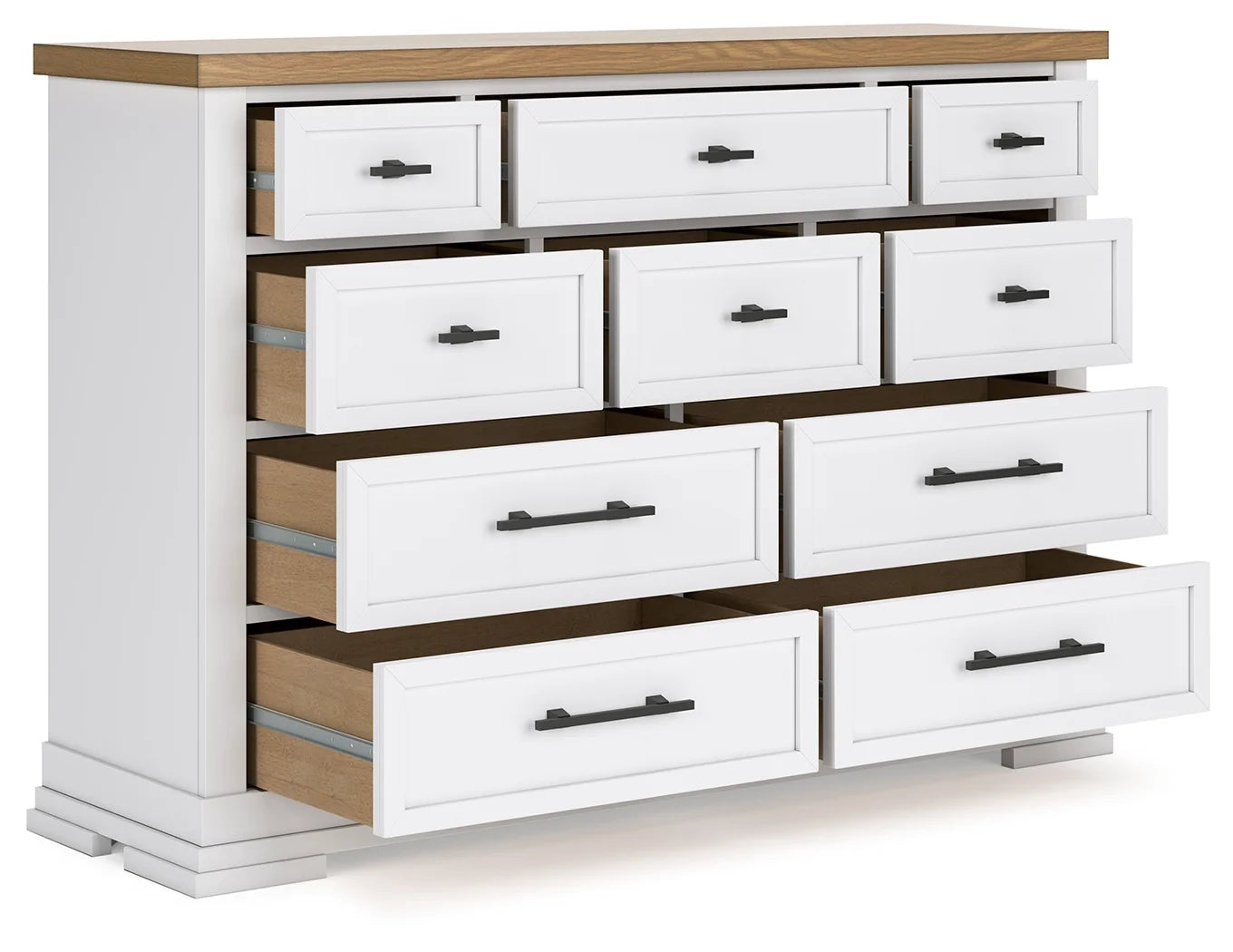 Ashbryn - White / Natural - Dresser 2