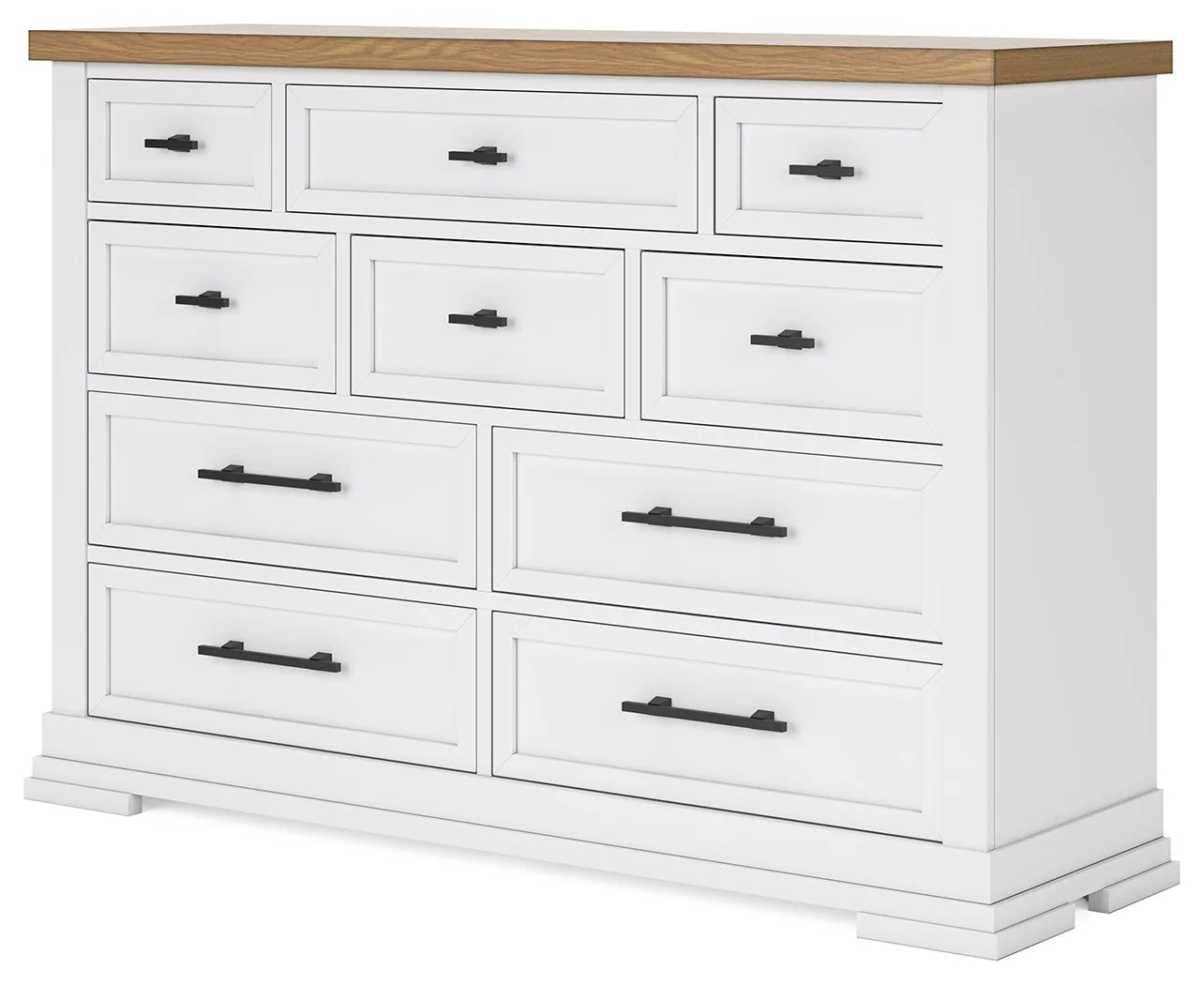 Ashbryn - White / Natural - Dresser 3