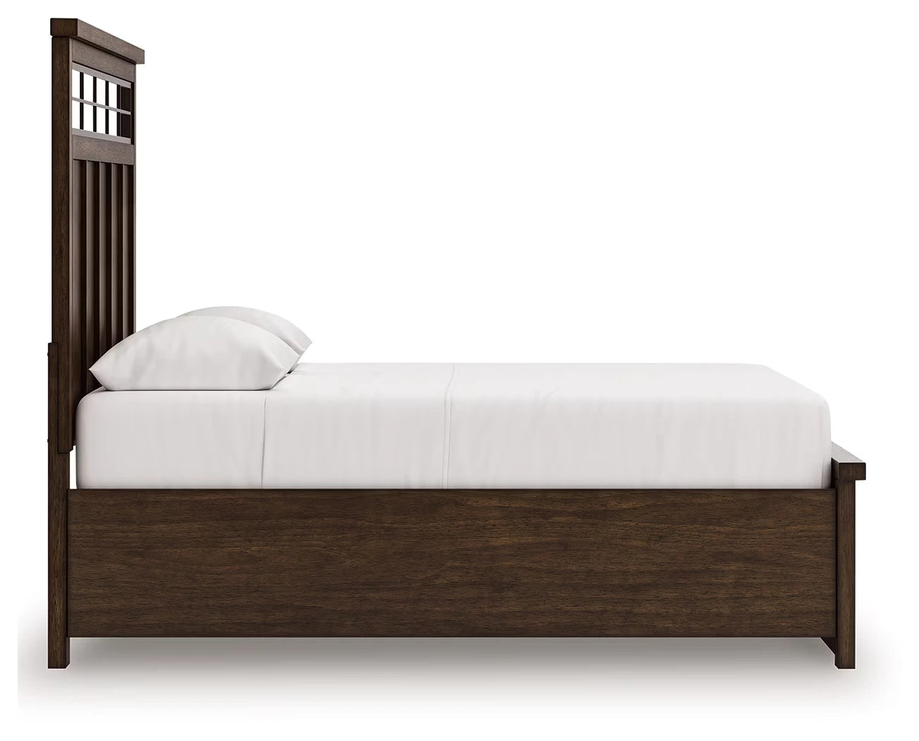 Taffenbrook - Medium Brown - Queen Panel Storage Bed