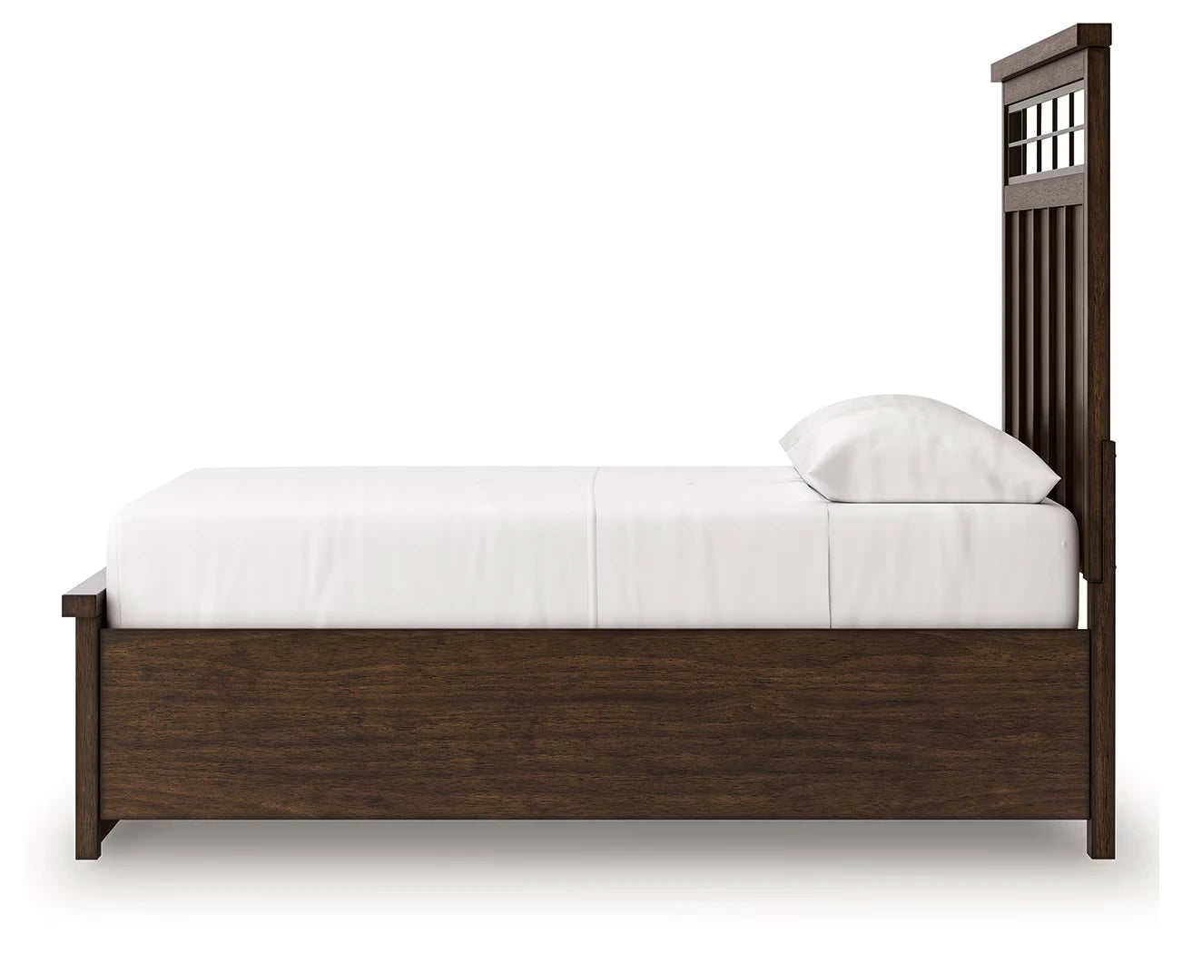 Taffenbrook - Medium Brown - Queen Panel Storage Bed