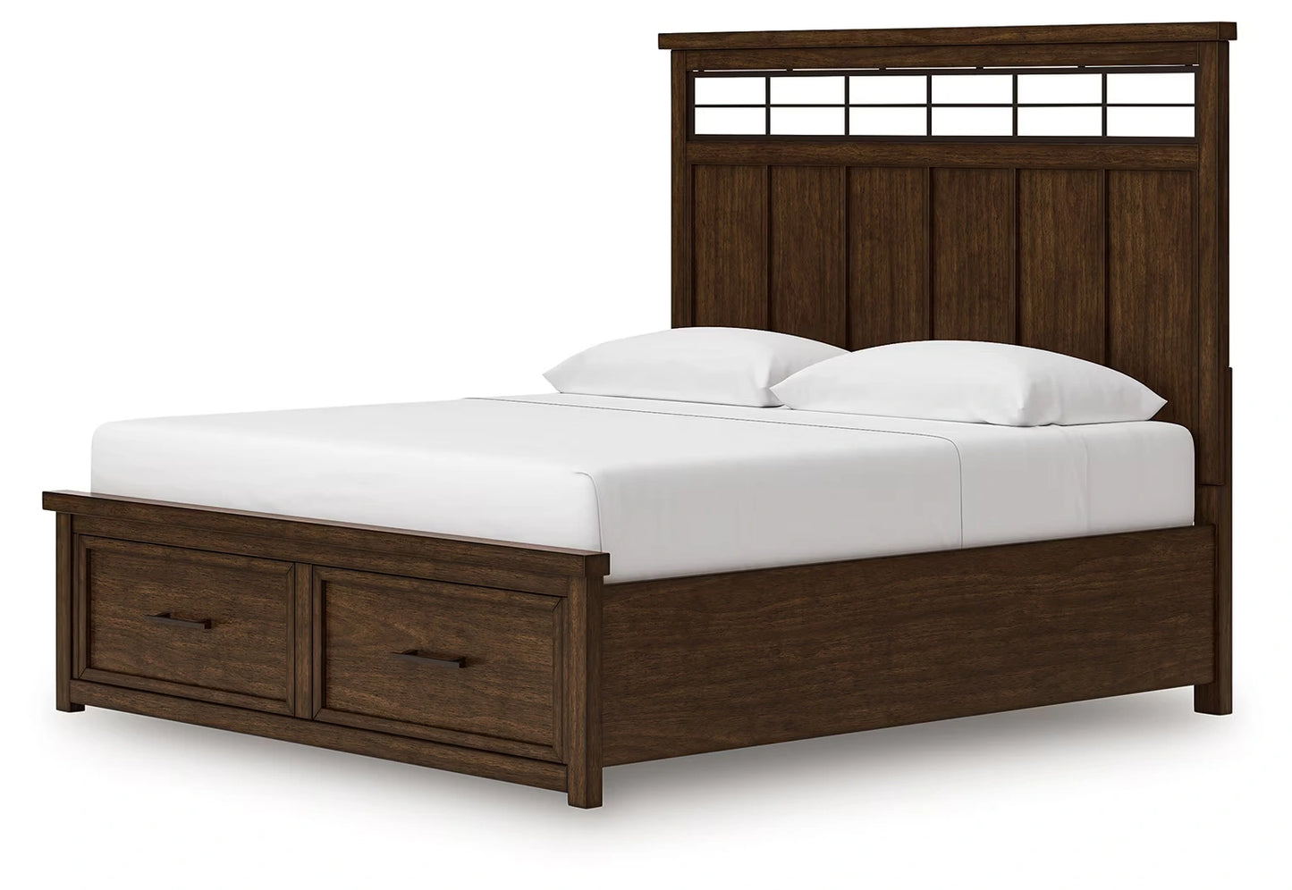 Taffenbrook - Medium Brown - King Panel Storage Bed