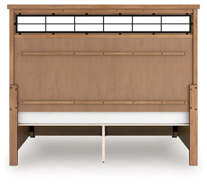 Taffenbrook - Medium Brown - King Panel Storage Bed