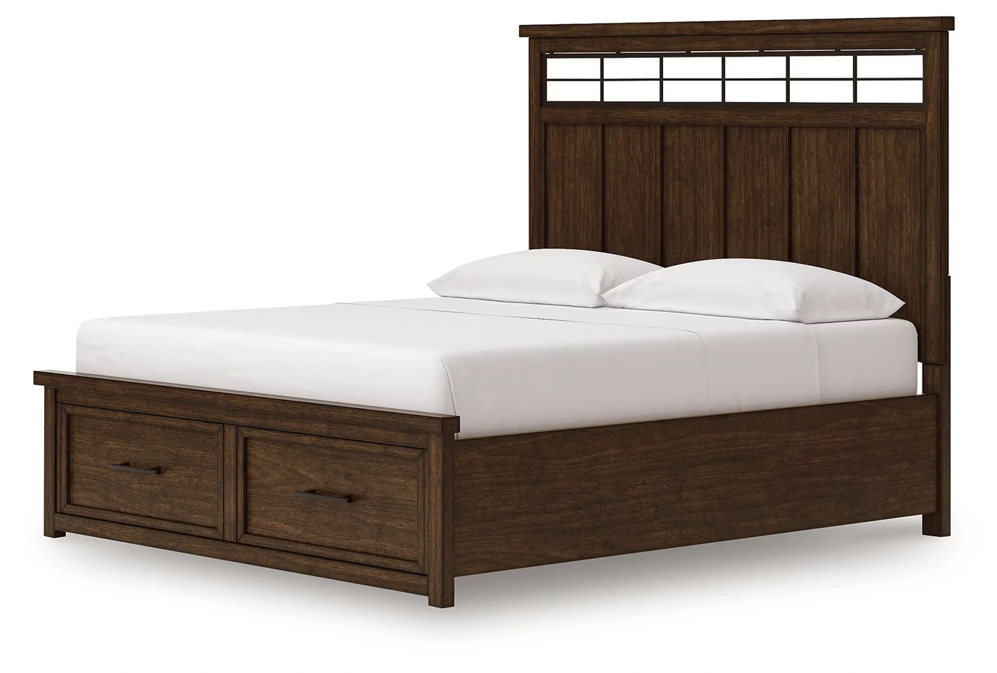 Taffenbrook - Medium Brown - California King Panel Storage Bed